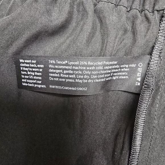 Eileen Fisher Slouchy Crop Pant Size 2X Black Pockets Sandwashed Tencel NWT - Picture 10 of 10